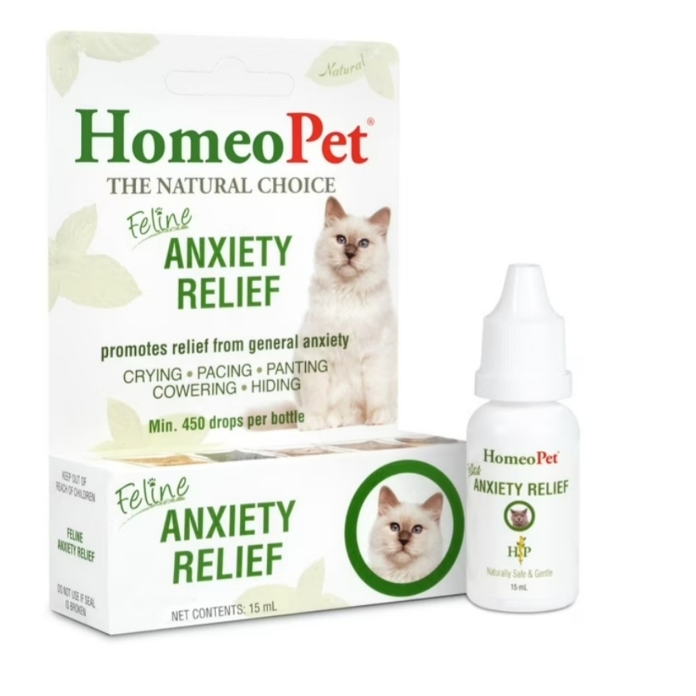 HomeoPet Feline Natural Calming Anxiety Relief for Cats 15 Milliliters